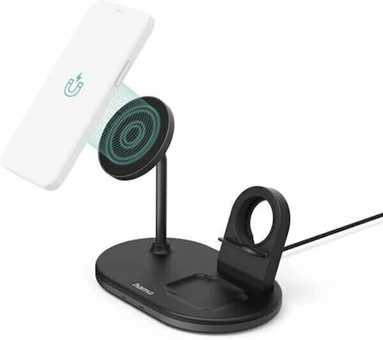 HAMA Ασύρματος Φορτιστής (Qi Pad) 15W Μαύρος (Charging Station Wireless)