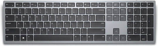 Dell KB700 Ασύρματο Πληκτρολόγιο Αγγλικό US Ασημί