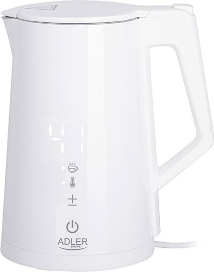 Adler AD 1345 white Βραστήρας 1.7lt 2200W Λευκός