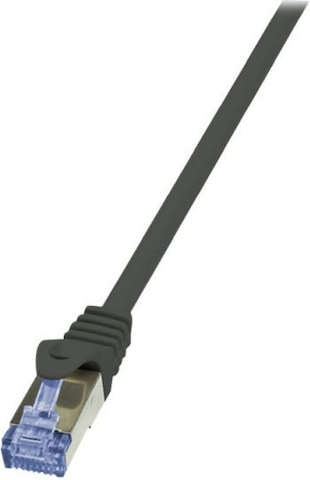 LogiLink S/FTP Cat.6a Καλώδιο Δικτύου Ethernet 1.5m Μαύρο 1τμχ CQ4043S