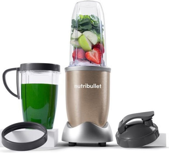 NutriBullet Pro Μπλέντερ για Smoothies 0.5lt 900W Μπρούτζινο
