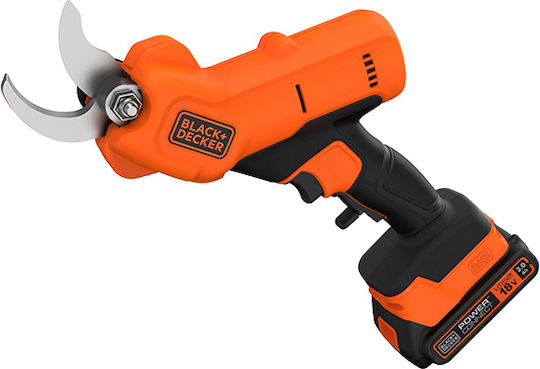 Black & Decker Ψαλίδι Κλαδέματος Μπαταρίας 18V 1x2Ah με Μέγιστη Διάμετρο Κοπής 25mm