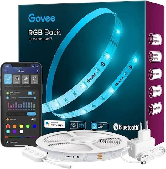 Govee Smart Ταινία LED Wi-Fi 24V RGB Φως 5m με Τροφοδοτικό H615A3A1