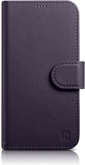iCarer Anti-RFID Wallet Δερμάτινο Dark Purple (iPhone 14 Pro) WMI14220726-DP