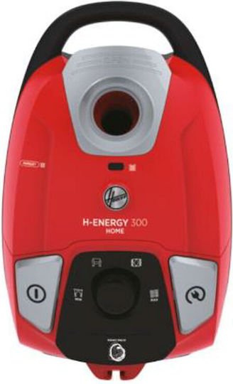Hoover HE310HM 011 Ηλεκτρική Σκούπα 850W με Σακούλα 3.5lt Κόκκινη