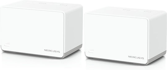 Mercusys Halo H70X v1 WiFi Mesh Network Access Point Wi‑Fi 6 Dual Band (2.4 & 5GHz) σε Διπλό Kit