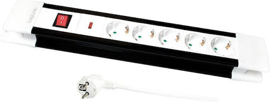 LogiLink Πολύπριζο 5 Θέσεων με Διακόπτη και Καλώδιο 3m LPS211
