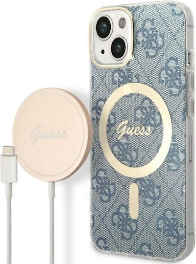 Guess Back Cover Σιλικόνης / Πλαστικό Μπλε (iPhone 14) GUBPP14SH4EACSB