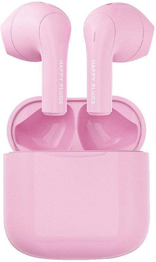 Happy Plugs Joy In-ear Bluetooth Handsfree Ακουστικά με Αντοχή στον Ιδρώτα και Θήκη Φόρτισης Ροζ