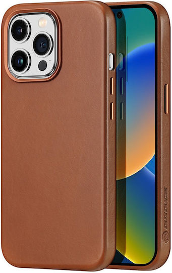Dux Ducis Naples Back Cover Δερμάτινο Μαγνητικό Καφέ (iPhone 14 Pro)