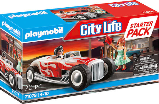 Playmobil City Life Hot Rod για 4-10 ετών 71078