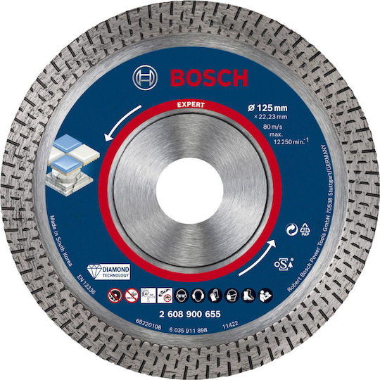 Bosch Δίσκος Κοπής Δομικών Υλικών 125mm 2608900655