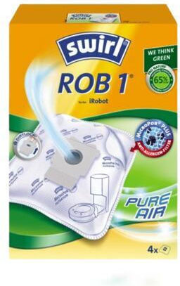 Swirl ROB1 Σακούλες Σκούπας 4τμχ Συμβατή με Σκούπα iRobot