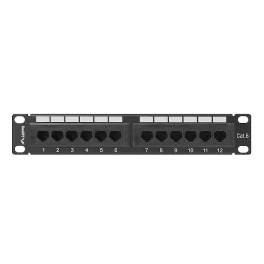 Lanberg Patch Panel 12 Port 1U 10" CAT.6 PPU6-9012-B