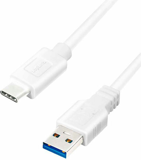 LogiLink CU0174 USB 3.2 Cable USB-C male - USB-A Λευκό 1m (CU0174)