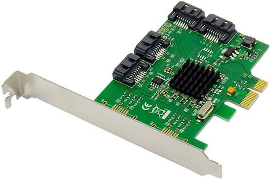 Dawicontrol Κάρτα PCIe σε 4 θύρες SATA (DC-614E)