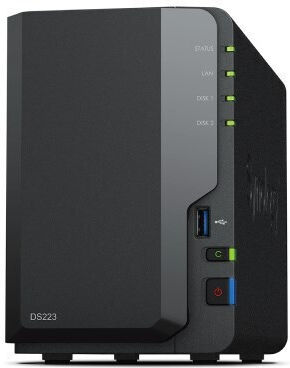 Synology DiskStation DS223 NAS Tower με 2 θέσεις για HDD/SSD