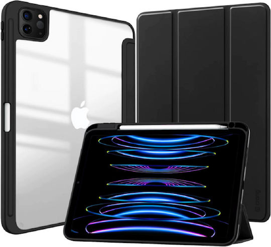 Crong Primefolio Τσάντα Μαύρη (iPad Pro 11" (2022-2021), iPad Air 11” M2, iPad Air 10.9”)