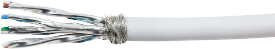 LogiLink SF/FTP Cat.7 Καλώδιο Δικτύου Ethernet χωρίς ακροδέκτες 100m Λευκό 1τμχ CPV0041