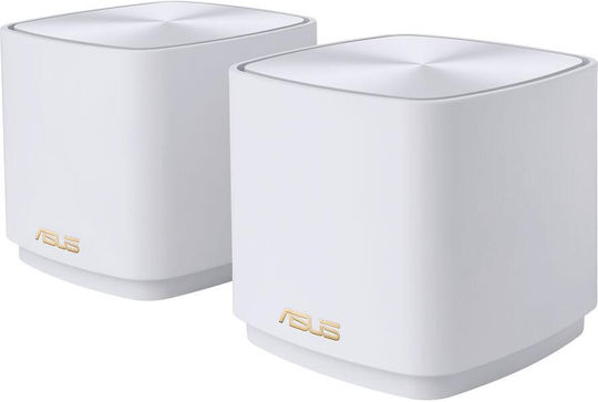 Asus ZenWiFi XD5 WiFi Mesh Network Access Point Wi‑Fi 6 Dual Band (2.4 & 5GHz) σε Διπλό Kit
