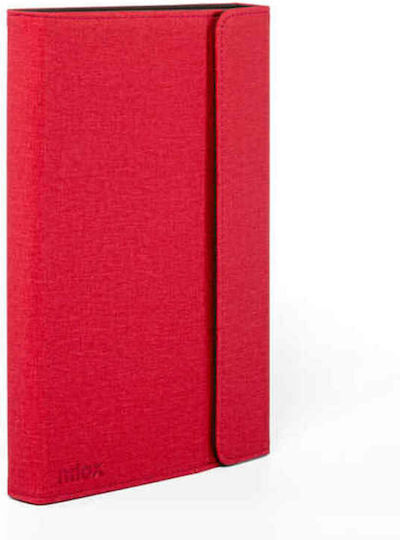 Nilox Flip Cover Δερματίνης Κόκκινο (Universal 10.5")