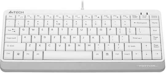 A4Tech Fstyler FK11 Πληκτρολόγιο Αγγλικό US Λευκό