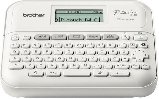 Brother P-touch Ηλεκτρονικός Ετικετογράφος Χειρός σε Λευκό Χρώμα PT-D410VPRG1