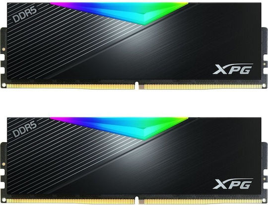 Adata XPG Lancer DDR5 32GB RAM με 2x16GB Modules και Ταχύτητα 6400 για Desktop AX5U6400C3216G-DCLARBK