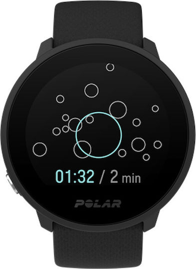 Polar Unite Αδιάβροχο Smartwatch με Παλμογράφο (Μαύρο)