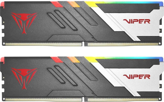 Patriot Viper Venom RGB DDR5 32GB RAM με 2x16GB Modules και Ταχύτητα 6800 για Desktop PVVR532G680C34K