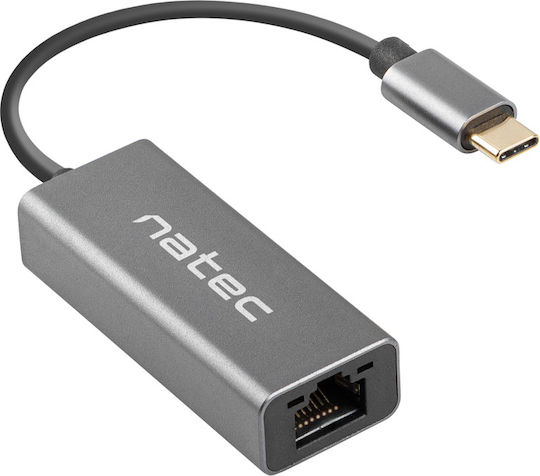 Natec NNC-1925 USB-C Αντάπτορας Δικτύου για Ενσύρματη σύνδεση Gigabit Ethernet
