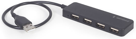 Gembird USB 2.0 Hub 4 Θυρών με σύνδεση USB-A (UHB-U2P4-06)