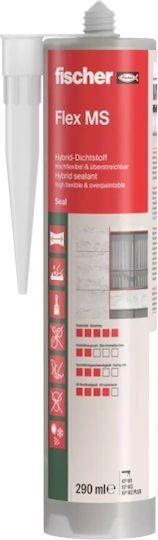 fischer MS Flex Σφραγιστική Σιλικόνη Λευκή 290ml 558830