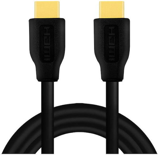 LogiLink HDMI 2.0 Cable HDMI male - HDMI male 2m Μαύρο (CH0101)