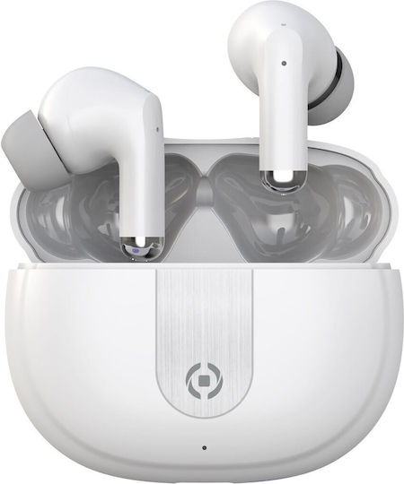 Celly Ultra Sound In-ear Bluetooth Handsfree Ακουστικά με Θήκη Φόρτισης Λευκά