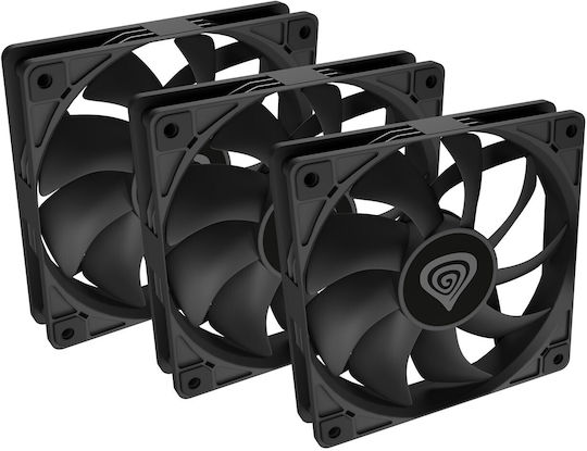Natec Oxal 120 Case Fan με Σύνδεση 3-Pin 3τμχ