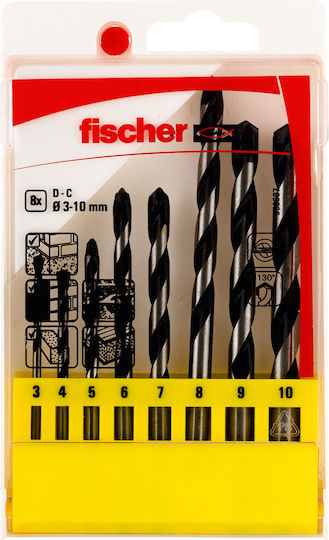 fischer Σετ 8 Διαμαντοτρύπανα για Δομικά Υλικά 536607