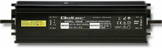 Qoltec Τροφοδοτικό LED Στεγανό IP67 Ισχύος 150W με Τάση Εξόδου 12V 50948