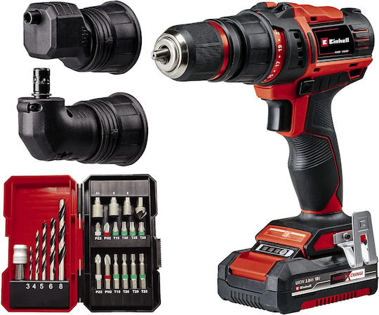 Einhell TE-CD 18/45 3Χ Li + 22 Δραπανοκατσάβιδο Μπαταρίας 18V 1x2Ah 4513990