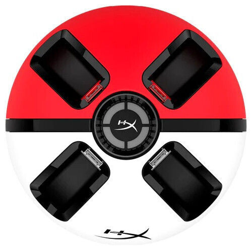 HyperX ChargePlay Quad 2 Βάση για 4 χειριστήρια Switch Λευκό / Κόκκινο 6Y2G7AA