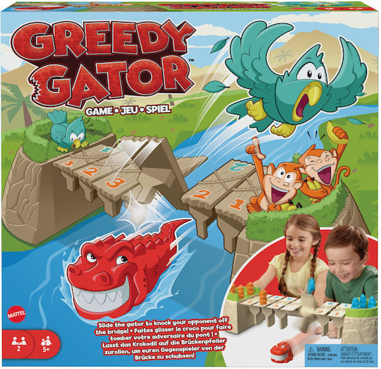 Επιτραπέζιο Παιχνίδι Greedy Gator για 2 Παίκτες 5+ Ετών HRC09 Mattel