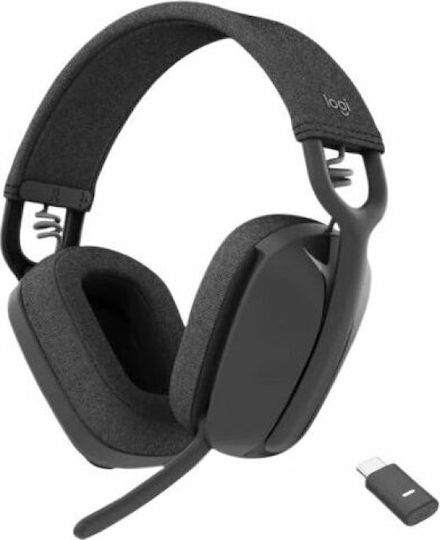 Logitech Zone Vibe Graphite Ασύρματα On Ear Multimedia Ακουστικά με μικροφωνο και σύνδεση Bluetooth / USB-C