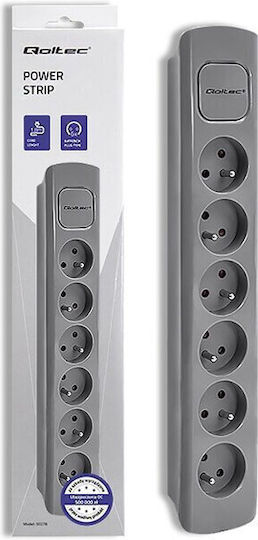 Qoltec Smart Πολύπριζο 3 Θέσεων με Καλώδιο 1.8m Γκρι 50277