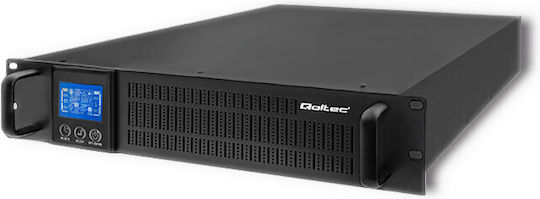 Qoltec 53947 UPS 3000VA 2400W με 3 Πρίζες