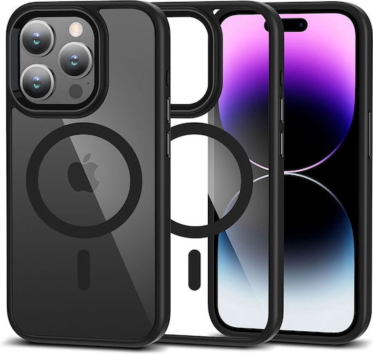 Tech-Protect Magmat Back Cover Σιλικόνης / Πλαστικό Black / Clear (iPhone 15 Pro)