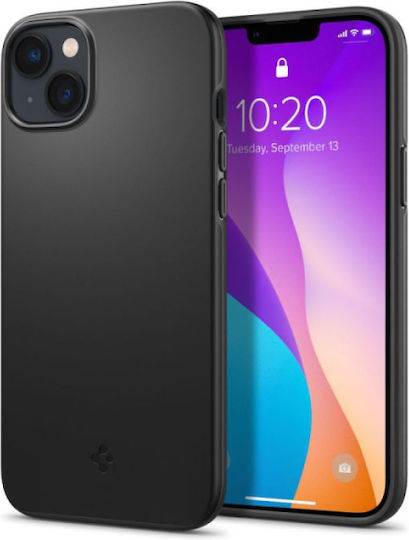Spigen Thin Fit Back Cover Πλαστικό / Σιλικόνης 1.55mm Μαύρο (iPhone 15) ACS06776