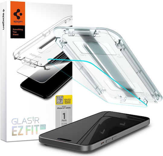 Spigen Glass Tr Ez Fit Hd 1 Pack Transparency Iphone 15 Agl06907