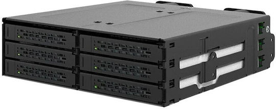 Icy Dock ToughArmor Θήκη για 6 Σκληρούς Δίσκους 2.5" SATA III MB118VP-B