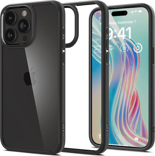 Spigen Ultra Hybrid Back Cover Πλαστικό 2mm Matte Black (iPhone 15 Pro Max) ACS06570