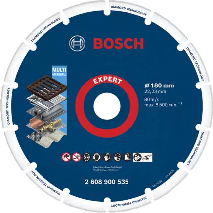 Bosch Δίσκος Λείανσης Μετάλλου 180mm 2608900535